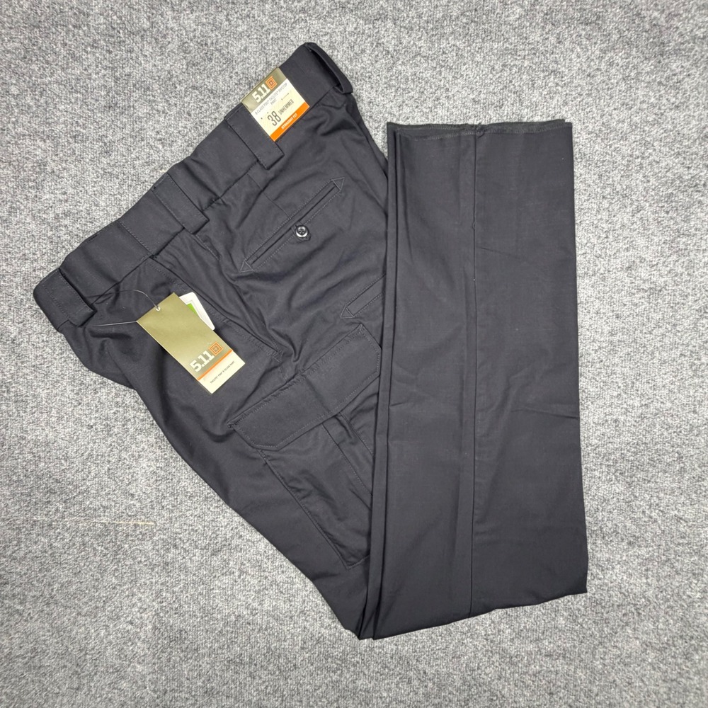 5.11 Tactical B-Class PDU Taclite Ripstop Pants Mens 38 Unhemmed Black 74371